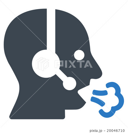 Operator Speech Flat Icon 20046710