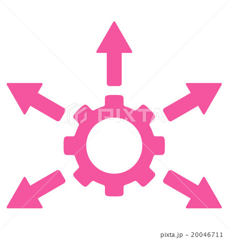 Gear Distribution Flat Icon Gear Distribution Flat Icon 20046711