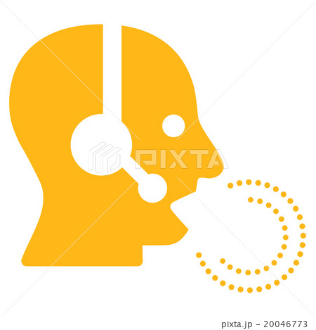 Operator Speech Flat Icon 20046773