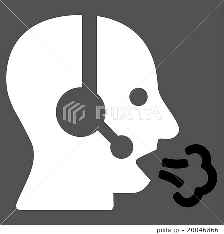 Operator Speech Flat Icon Operator Speech Flat Icon 20046866