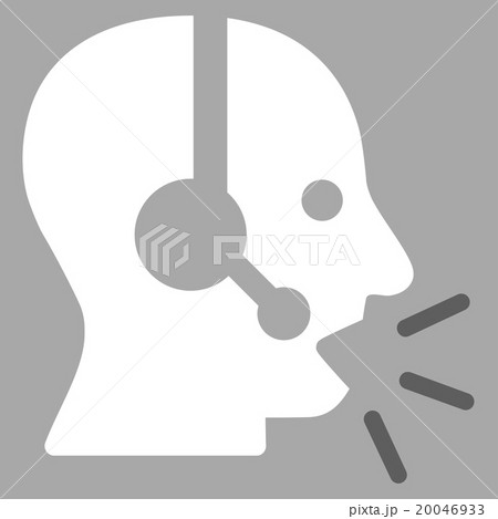 Operator Message Flat Icon Operator Message Flat Icon 20046933