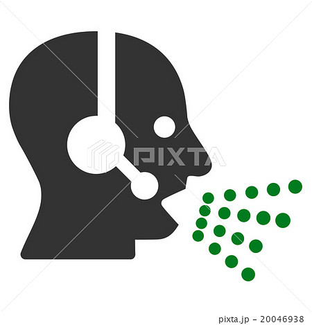 Operator Speech Flat Icon 20046938