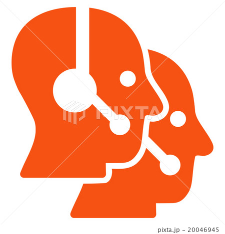 Call Center Operators Flat Icon Call Center Operators Flat Icon 20046945