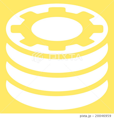 Casino Chips Flat Icon Casino Chips Flat Icon 20046959