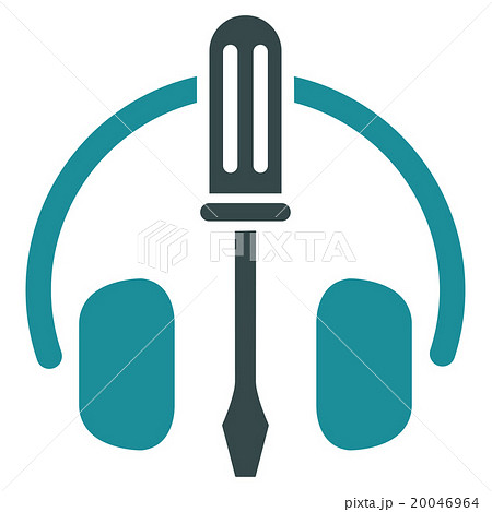Headphones Tools Flat Icon 20046964