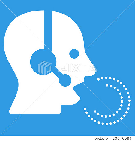 Operator Speech Flat Icon Operator Speech Flat Icon 20046984