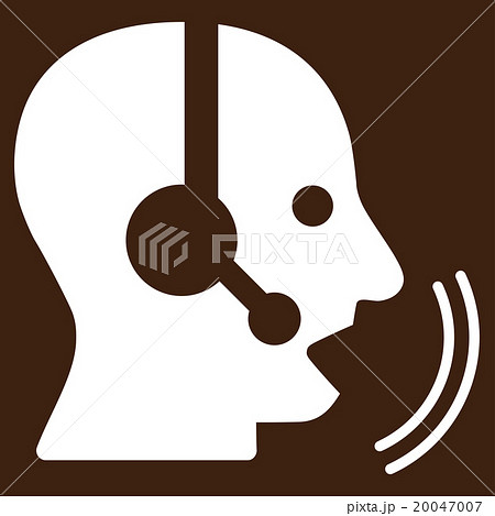 Operator Speech Flat Iconのイラスト素材 [20047007] - PIXTA