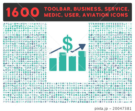 Sales Icon With Large Pictogram Collection Sales Icon With Large Pictogram Collection 20047381