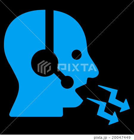 Operator Shout Flat Icon Operator Shout Flat Icon 20047449