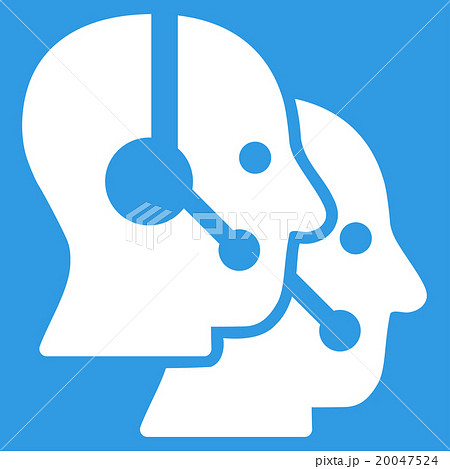 Call Center Operators Flat Icon Call Center Operators Flat Icon 20047524