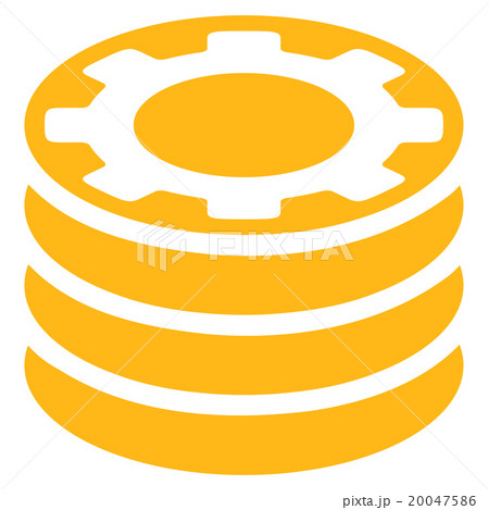 Casino Chips Flat Icon 20047586