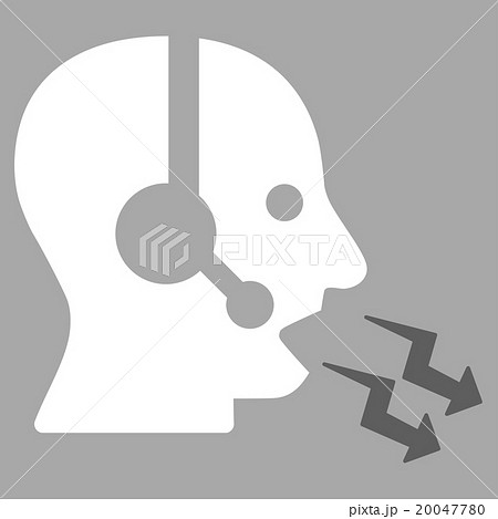 Operator Shout Flat Icon Operator Shout Flat Icon 20047780