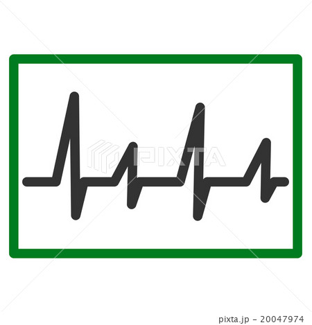 Cardiogram Flat Iconのイラスト素材 [20047974] - PIXTA