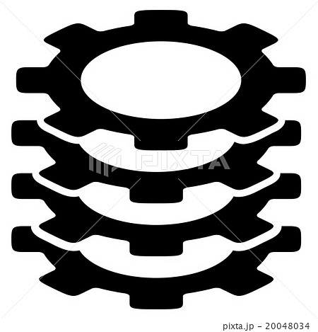 Gears Flat Icon 20048034