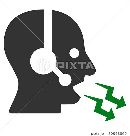 Operator Shout Flat Icon Operator Shout Flat Icon 20048066