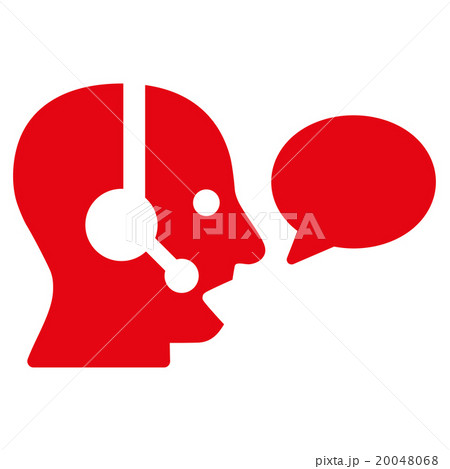 Operator Message Flat Icon Operator Message Flat Icon 20048068