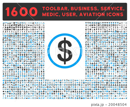 Money Icon With Large Pictogram Collection 20048504