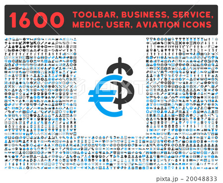 Currency Icon With Large Pictogram Collection Currency Icon With Large Pictogram Collection 20048833