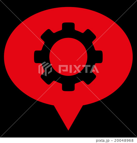 Workshop Map Marker Flat Icon 20048968