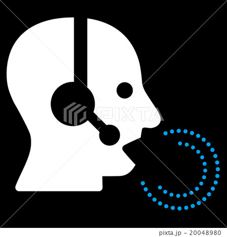 Operator Speech Flat Icon 20048980