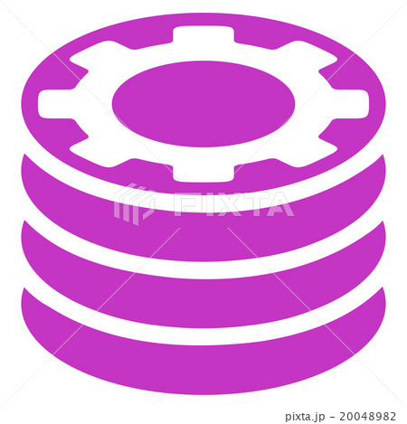Casino Chips Flat Icon 20048982