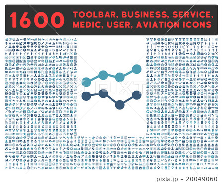 Trends Icon With Large Pictogram Collection 20049060