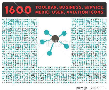 Connections Icon With Large Pictogram Collection 20049920