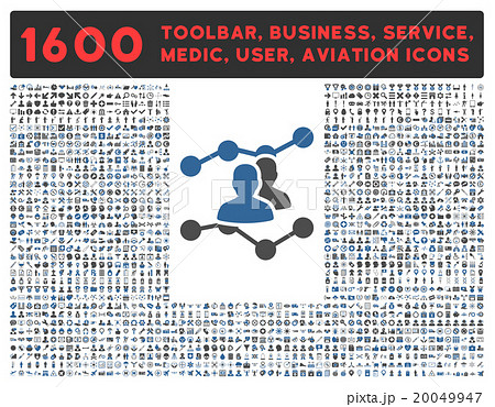 Audience Trends Icon With Large Pictogram Collection Audience Trends Icon With Large Pictogram Collection 20049947
