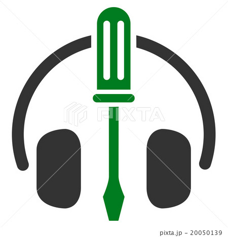 Headphones Tools Flat Icon 20050139