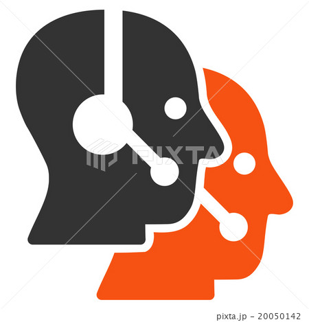 Call Center Operators Flat Icon 20050142