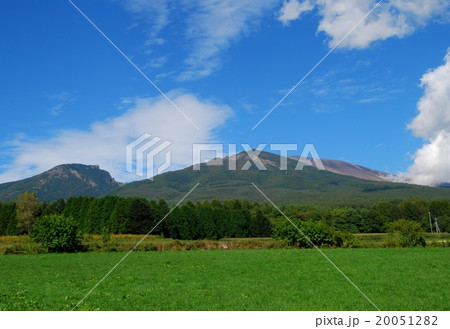 新緑の高原と浅間山 20051282