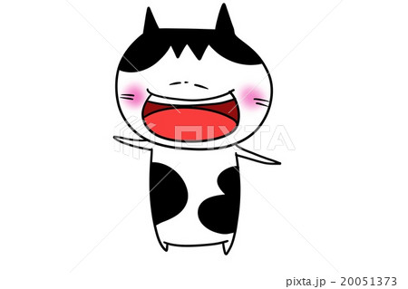 笑う猫のイラスト素材