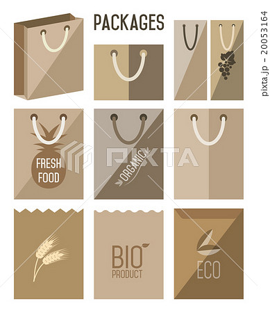Bio pack, eco pack, vector icon. 20053164