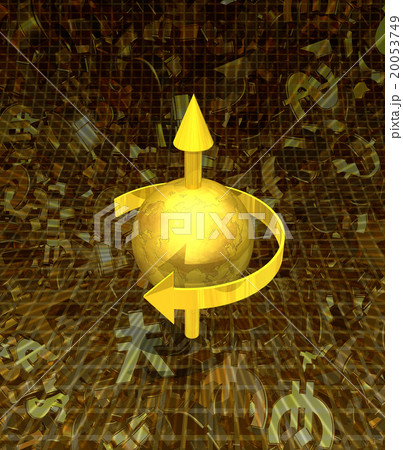 地球原子の上向きスピンのイメージ 20053749