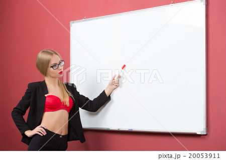 business woman in lingerie on the background of 20053911