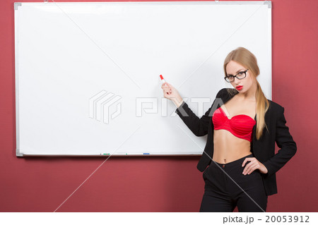 business woman in lingerie on the background of business woman in lingerie on the background of 20053912