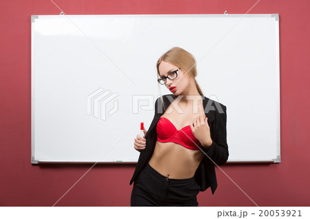 business woman in lingerie on the background of business woman in lingerie on the background of 20053921