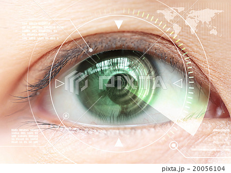 women eye scanning technology in the futuristic women eye scanning technology in the futuristic 20056104