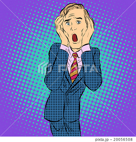 Skrik cry horror businessman emotion 20056508