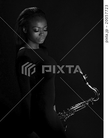 African Sax Lady 20057723