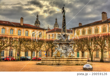 Place d'Alliance with the fountain - Nancy, France Place d'Alliance with the fountain - Nancy, France 20059126