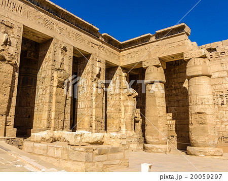 Mortuary Temple of Ramses III. near Luxor in Egypt 20059297