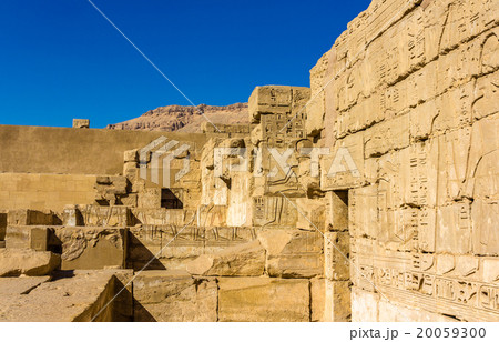 Ancient carvings in Mortuary Temple of Ramses III Ancient carvings in Mortuary Temple of Ramses III 20059300