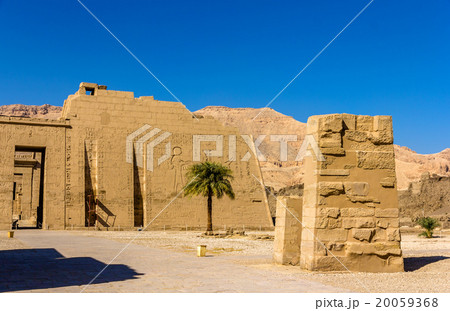 View of mortuary Temple of Ramses III near Luxor View of mortuary Temple of Ramses III near Luxor 20059368