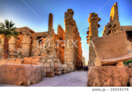 View of the Great Hypostyle Hall in at Karnak 20059376