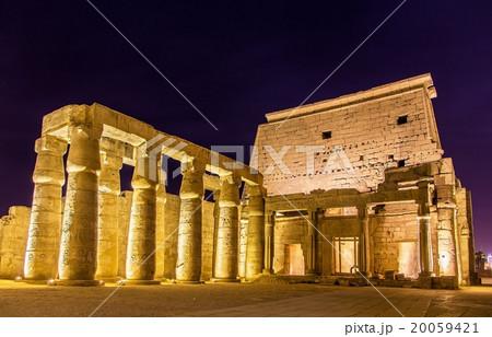 Luxor temple at night - Egypt 20059421