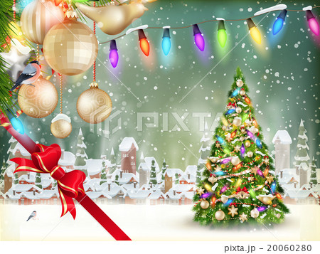 Christmas greeting card. EPS 10 20060280