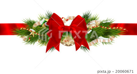 Christmas ribbon decoration. EPS 10 Christmas ribbon decoration. EPS 10 20060671