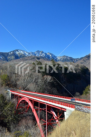 冬の東沢大橋と八ヶ岳 20061668