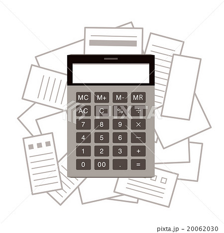 電卓とレシート 20062030